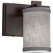 Textile 1 Light 7 inch Dark Bronze Wall Sconce Wall Light, Era Family, Choices