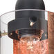 Duke 1 Light 6 inch Black Wall Sconce Wall Light in Copper Foil Glass
