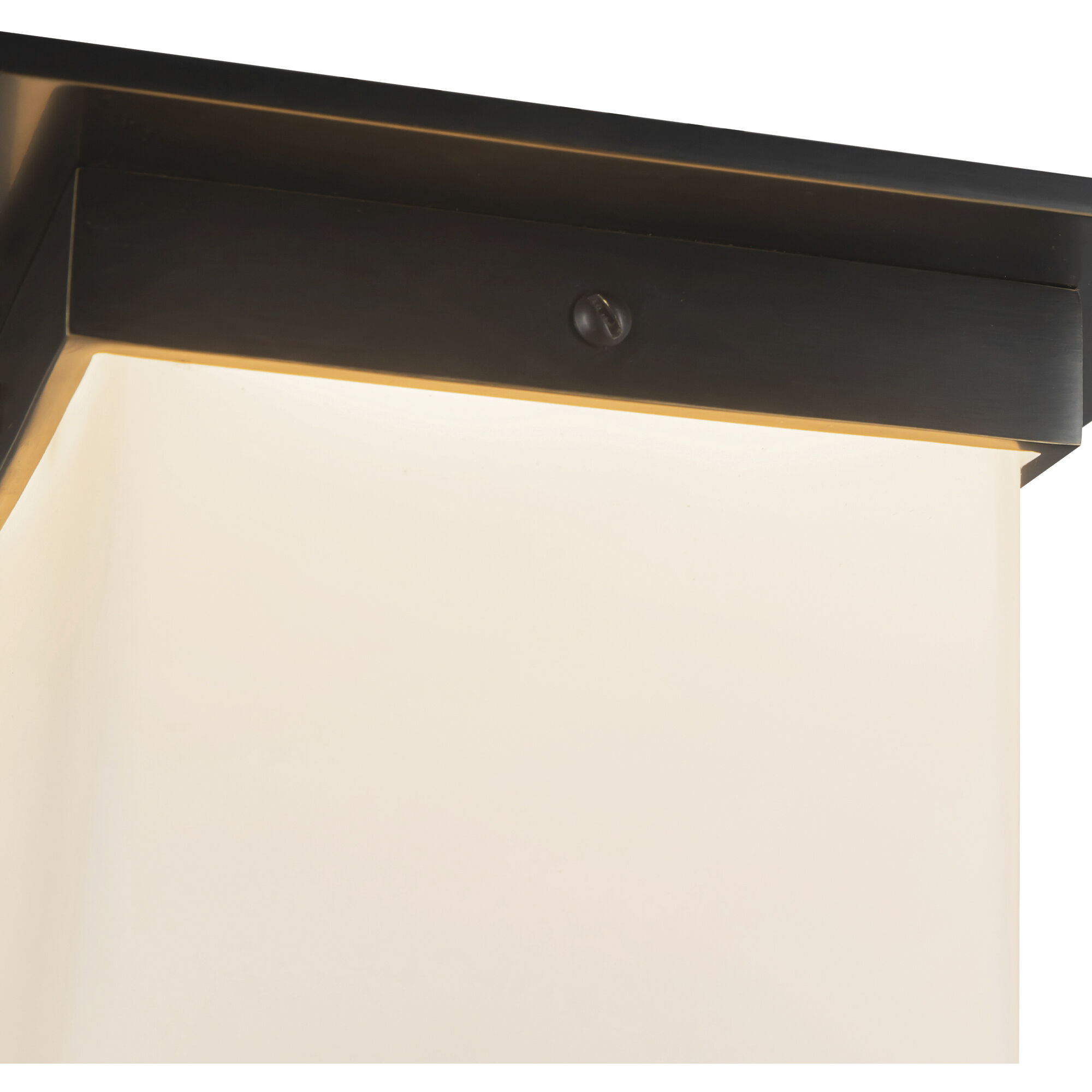 Mineral 1 Light 7.88 inch Urban Bronze and Matte Opal Glass Flush Mount Ceiling Light in Opal Glass Shade