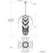 Forever Starfall LED 22 inch Tourmaline Pendant Ceiling Light
