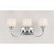 Swale 3 Light 24.75 inch Polished Chrome Bath Vanity Wall Light