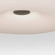 Nimbus 1 Light 17 inch Satin Nickel Flush Mount Ceiling Light