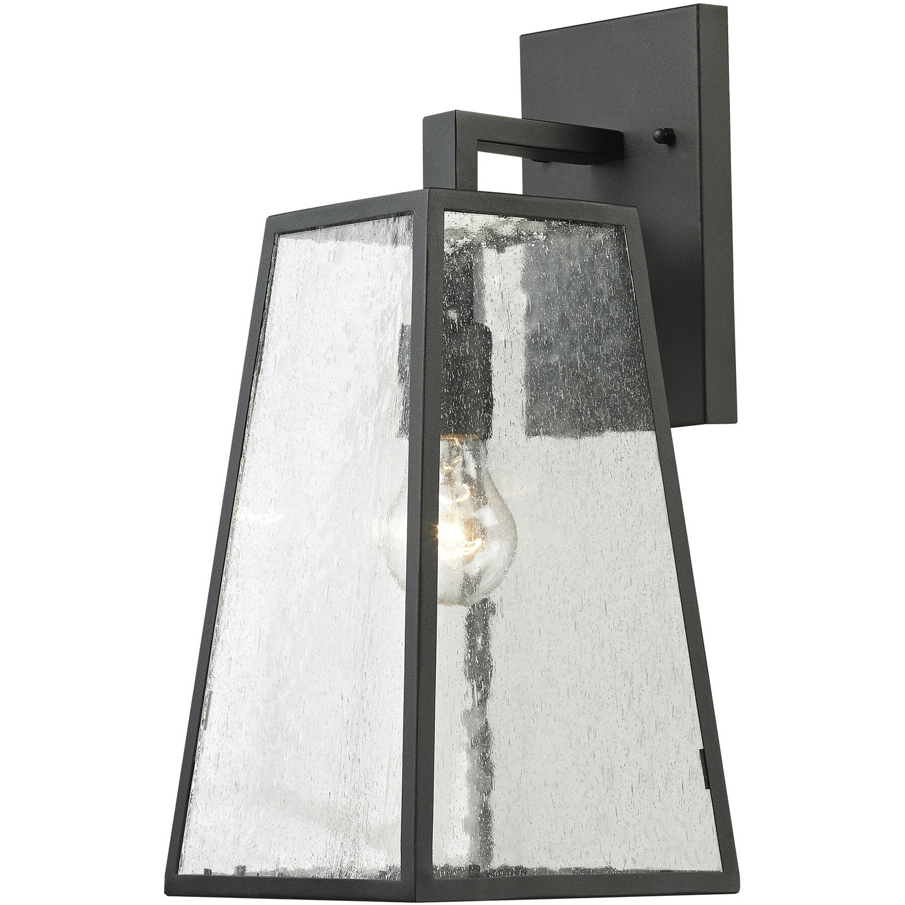 Meditterano 1 Light 16 inch Matte Black Outdoor Wall Sconce