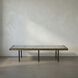 Paxton 67 X 26 inch Dark Walnut with Black Coffee Table