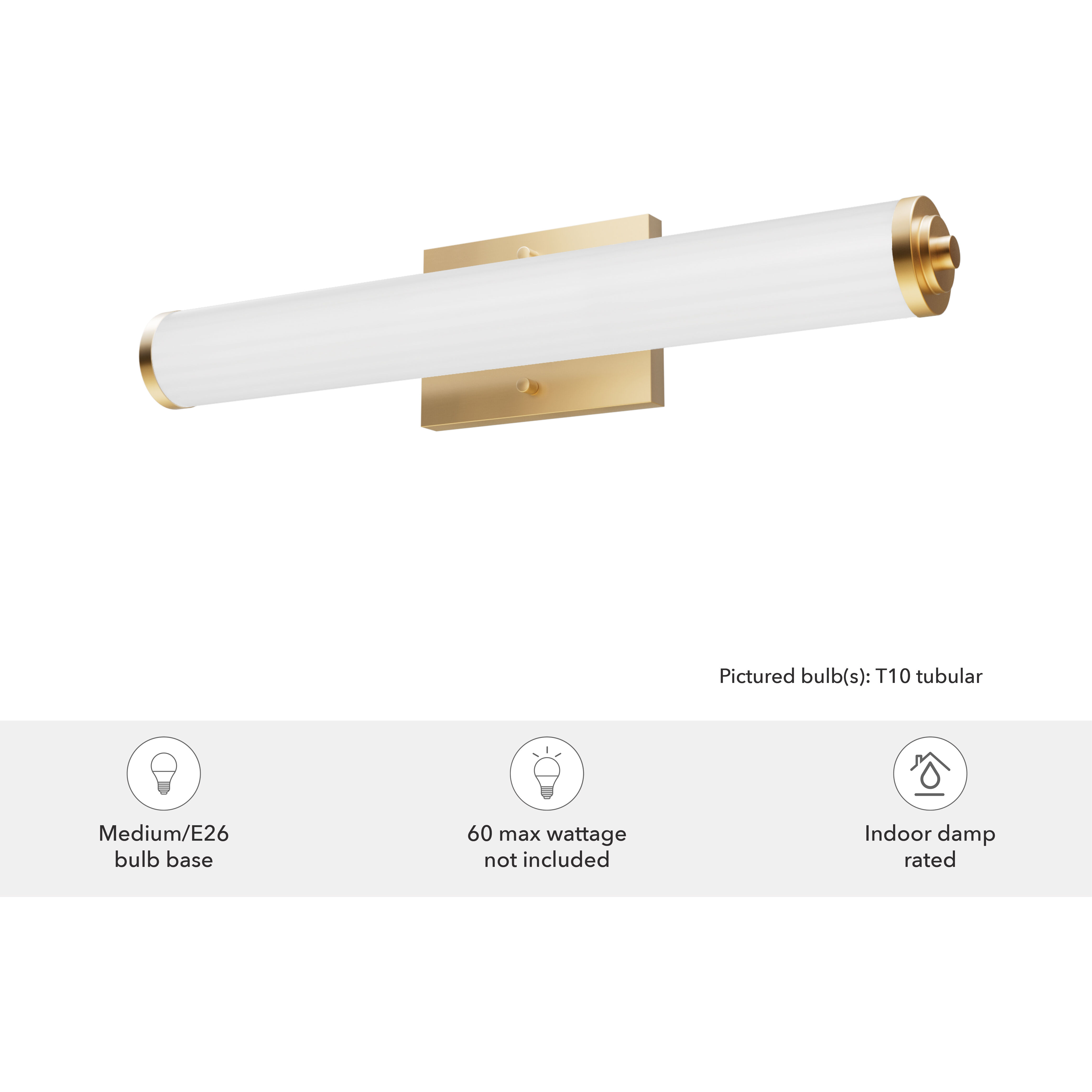 Holly Grove 2 Light 24 inch Alturas Gold Vanity Light Wall Light, Medium