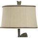 Signature 34 inch 100 watt Wentworth Bronze and Gray Table Lamp Portable Light