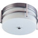 Luna LED E26 LED 11 inch Brushed Metal Outdoor Flush Mount