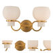 Ascher Wall Sconce Wall Light in Winter Brass