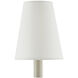 Grasscloth Off-White 5 inch Tapered Chandelier Shade