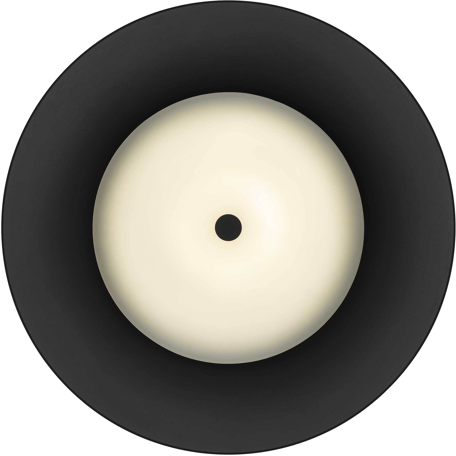 Half Round LED 23.63 inch Sand Black Outdoor Pendant