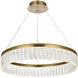 Rune 1 Light 24 inch Satin Gold Chandelier Ceiling Light