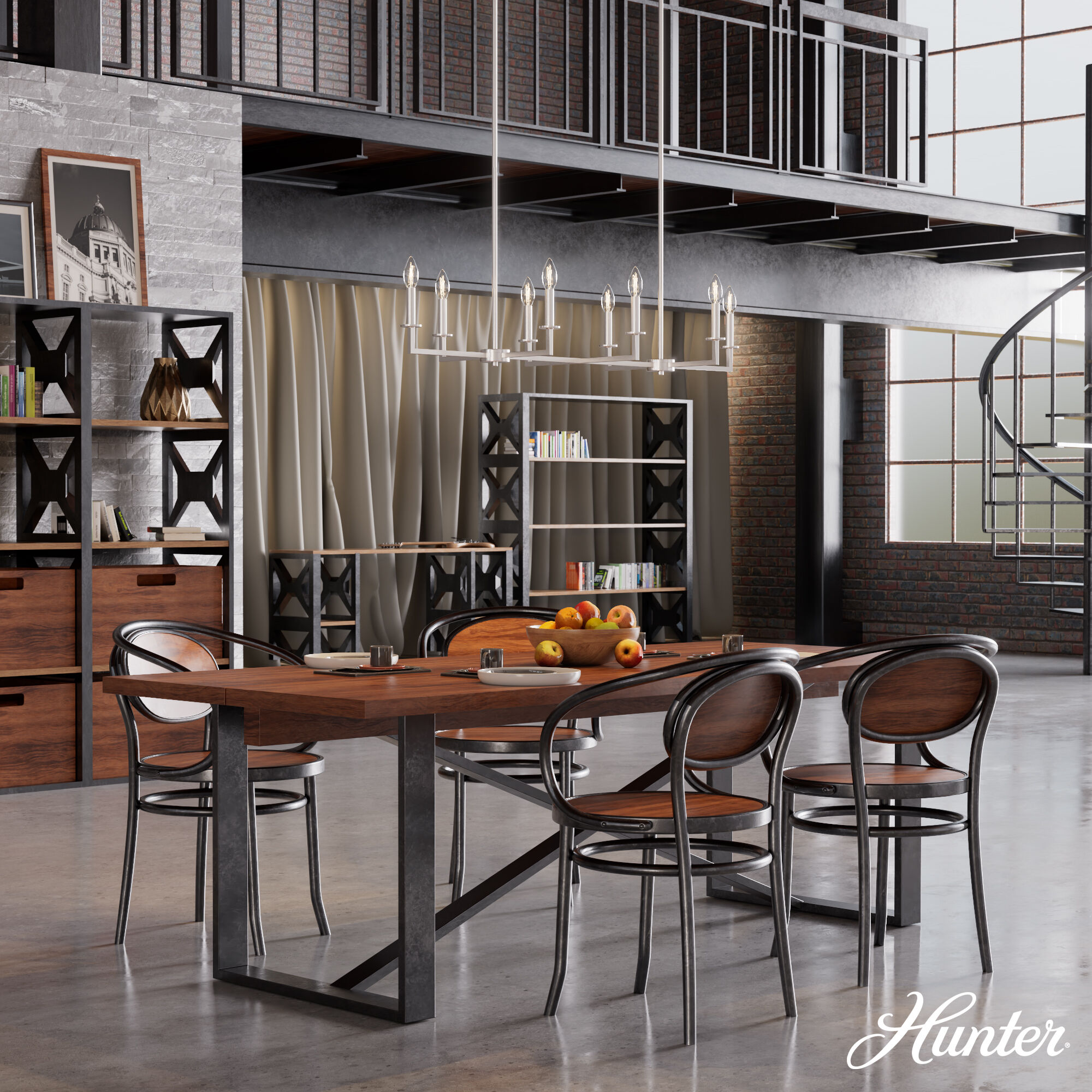 Bearden 8 Light 48 inch Brushed Nickel Linear Chandelier Ceiling Light, Large