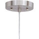 Milano LED 4.25 inch Satin Nickel Mini Pendant Ceiling Light