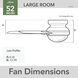 Brunner 52 inch Matte White with Light Oak/Fresh White Blades Ceiling Fan