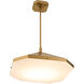 Tempe 21 inch Brushed Brass Pendant Ceiling Light