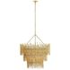 Prescott 12 Light 35 inch Gold Leaf Chandelier Ceiling Light
