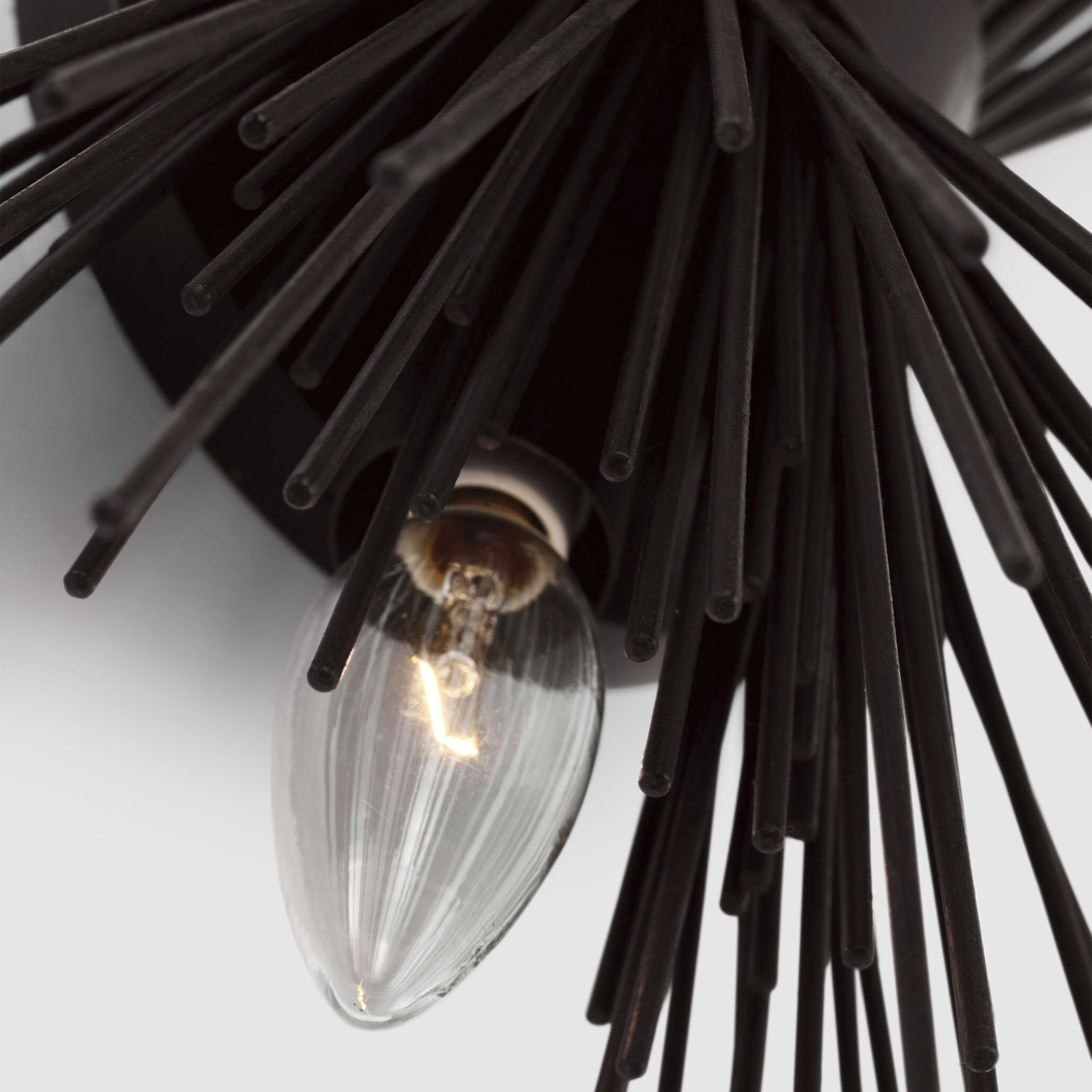 Kelly Wearstler Strada LED 8 inch Aged Iron Sconce Wall Light, Medium