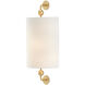 Tavey 1 Light 8 inch Contemporary Gold Leaf ADA Wall Sconce Wall Light