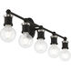 Lansdale 5 Light 34 inch Black with Brushed Nickel Accents Vanity Sconce Wall Light, Large