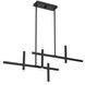 Manhattan LED 48 inch Matte Black Linear Chandelier Ceiling Light