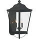 Savannah 4 Light 25 inch Sand Coal Outdoor Wall Mount, The Great Outdoors