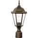 Bakersville 1 Light 17.88 inch Antique Bronze Outdoor Post Lantern