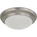 Brentwood 1 Light 12 inch Brushed Nickel Flush Mount Ceiling Light