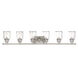 Lawrenceville 6 Light 48 inch Brushed Nickel Bath Vanity Wall Light