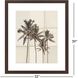 Paper Palms Green and Beige and Neutral and Sepia Framed Art