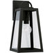 Leighton 1 Light 16 inch Black Outdoor Wall Lantern in Incandescent