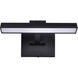 Hazel LED 12.2 inch Black Vanity Wall Light