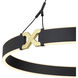Recovery X LED 25.5 inch Coal And Satin Brass Pendant Ceiling Light