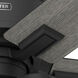Astwood II 52 inch Matte Black with Dark Gray Oak and Matte Black Blades Ceiling Fan