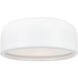 Campton 2 Light 14 inch White Drum Shade Flush Mount Ceiling Light