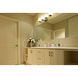 Tidal 4 Light 33.25 inch Brushed Nickel Vanity Wall Light