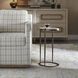 Mercier 25 X 10 inch White Marble and Bronze Accent Table