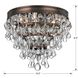 Calypso 3 Light 10.5 inch Vibrant Bronze Flush Ceiling Light