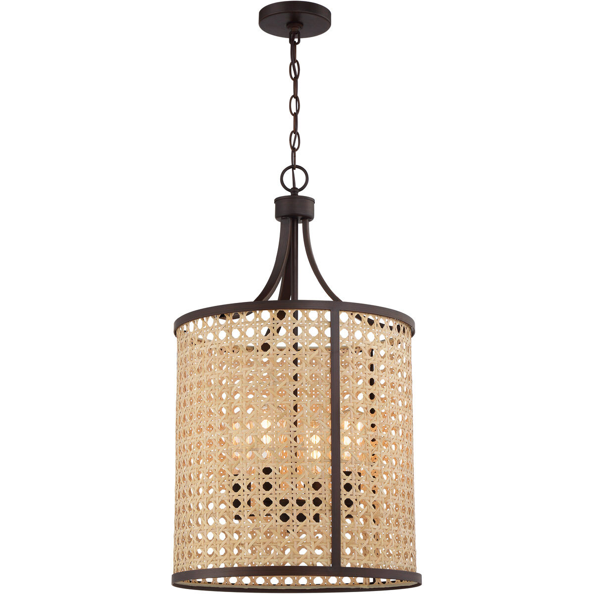 Malaya 4 Light 16.25 inch Aged Bronze Brushed Foyer Ceiling Light