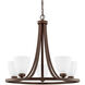 Jameson 5 Light 26 inch Bronze Chandelier Ceiling Light