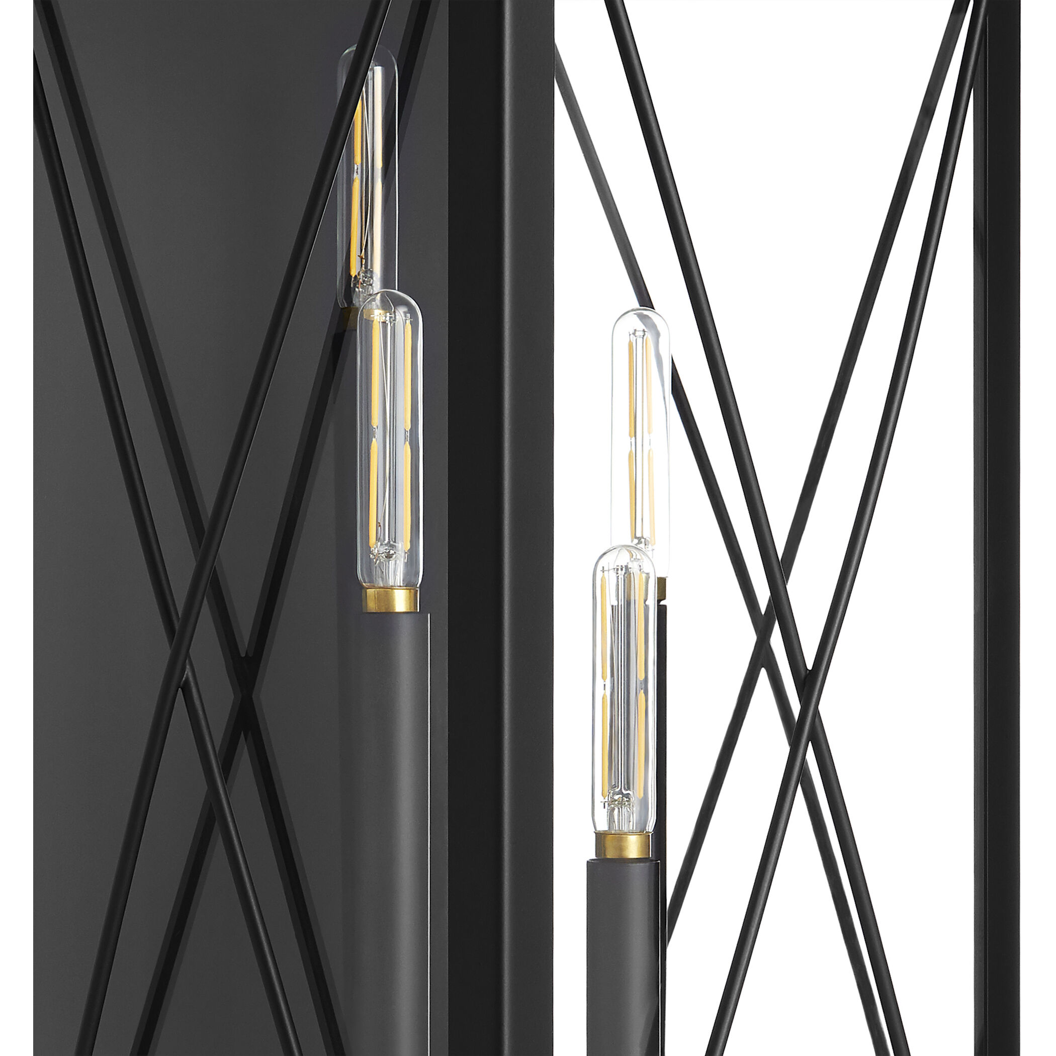 Mystic 4 Light 29.5 inch Matte Black Outdoor Wall Lantern