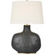 Kelly Wearstler Beton 28.25 inch 15 watt Stained Black Metallic Table Lamp Portable Light, Medium