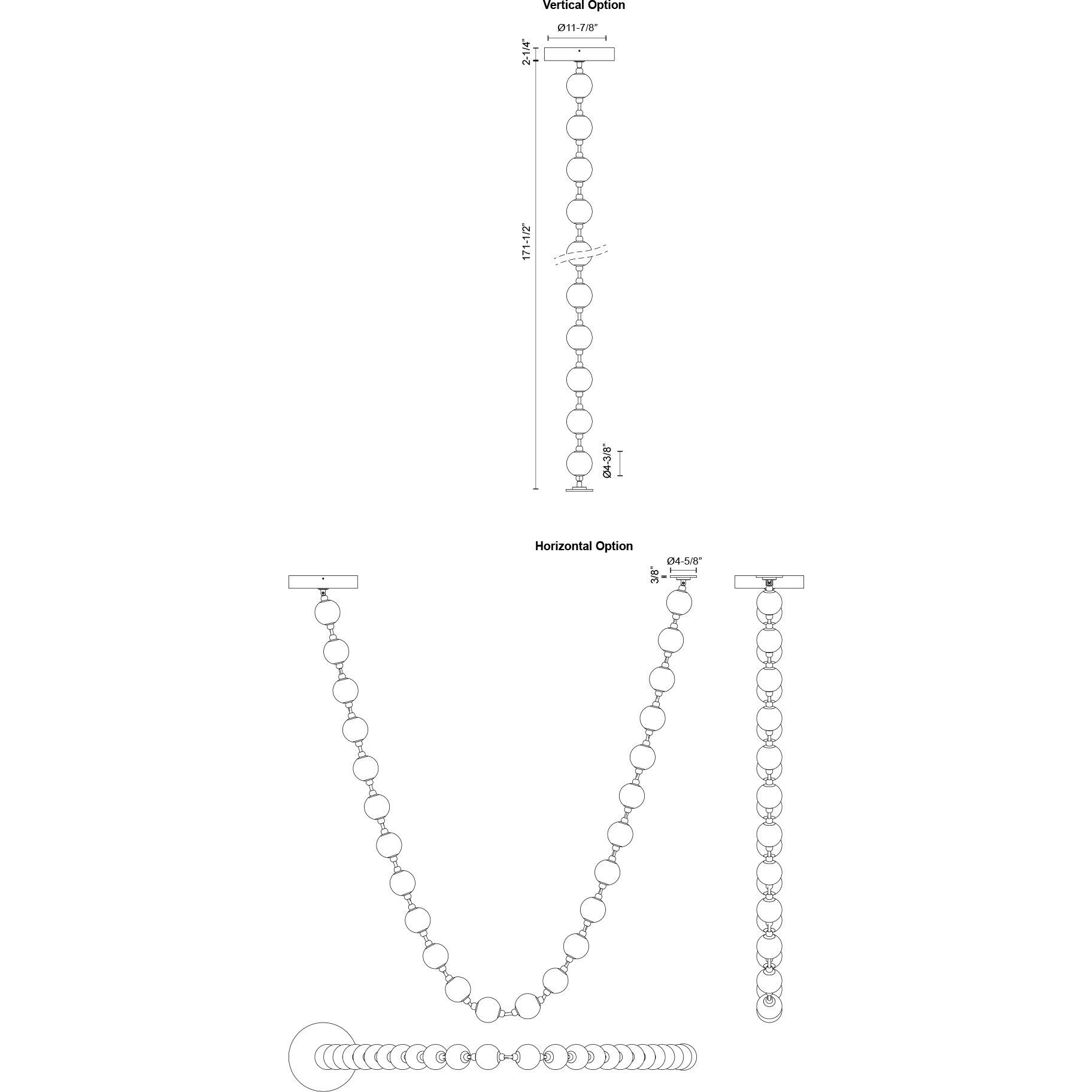 Marni Pendant Ceiling Light in Polished Nickel