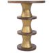 Robin Baron 24.5 X 18.25 inch Natural and Gold Drink Table