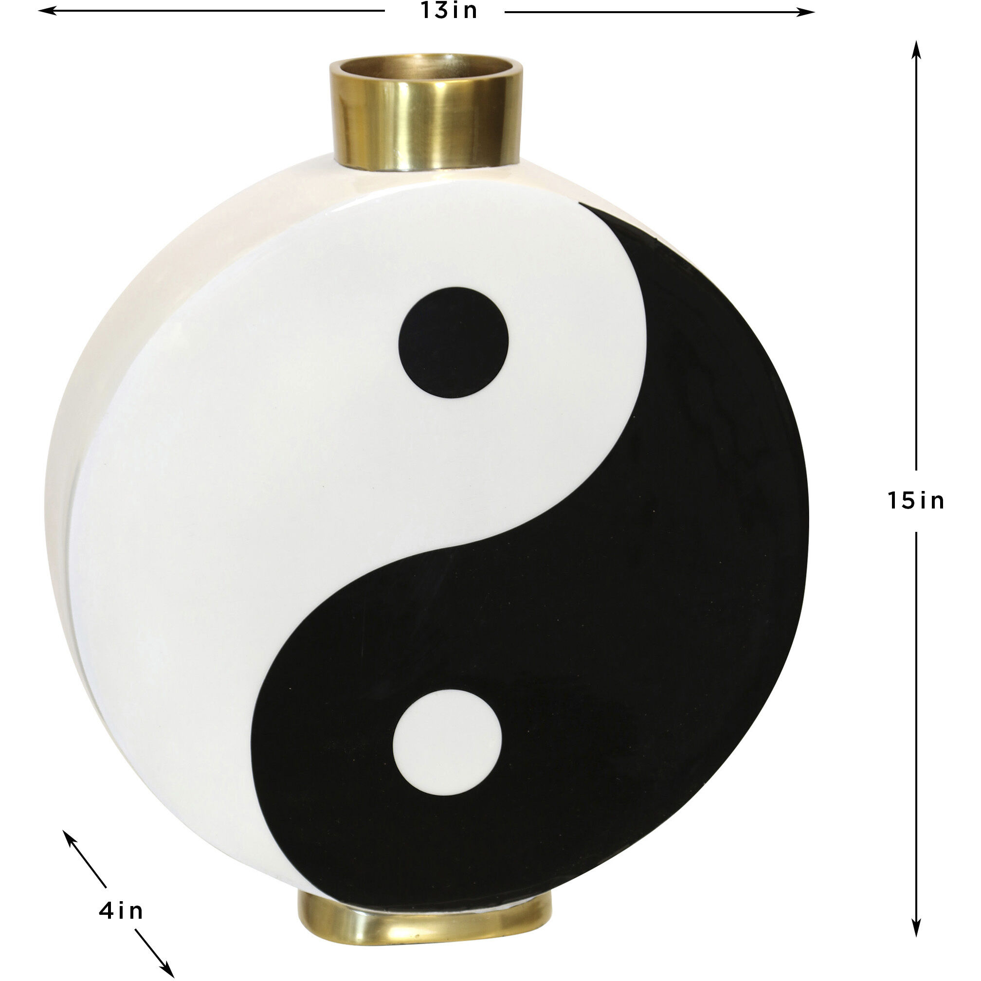 Duality 16.76 X 12.79 inch Vase in 3.74 x 12.79 x 16.76