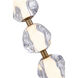 Jackie LED 6.3 inch Satin Brass Pendant Ceiling Light