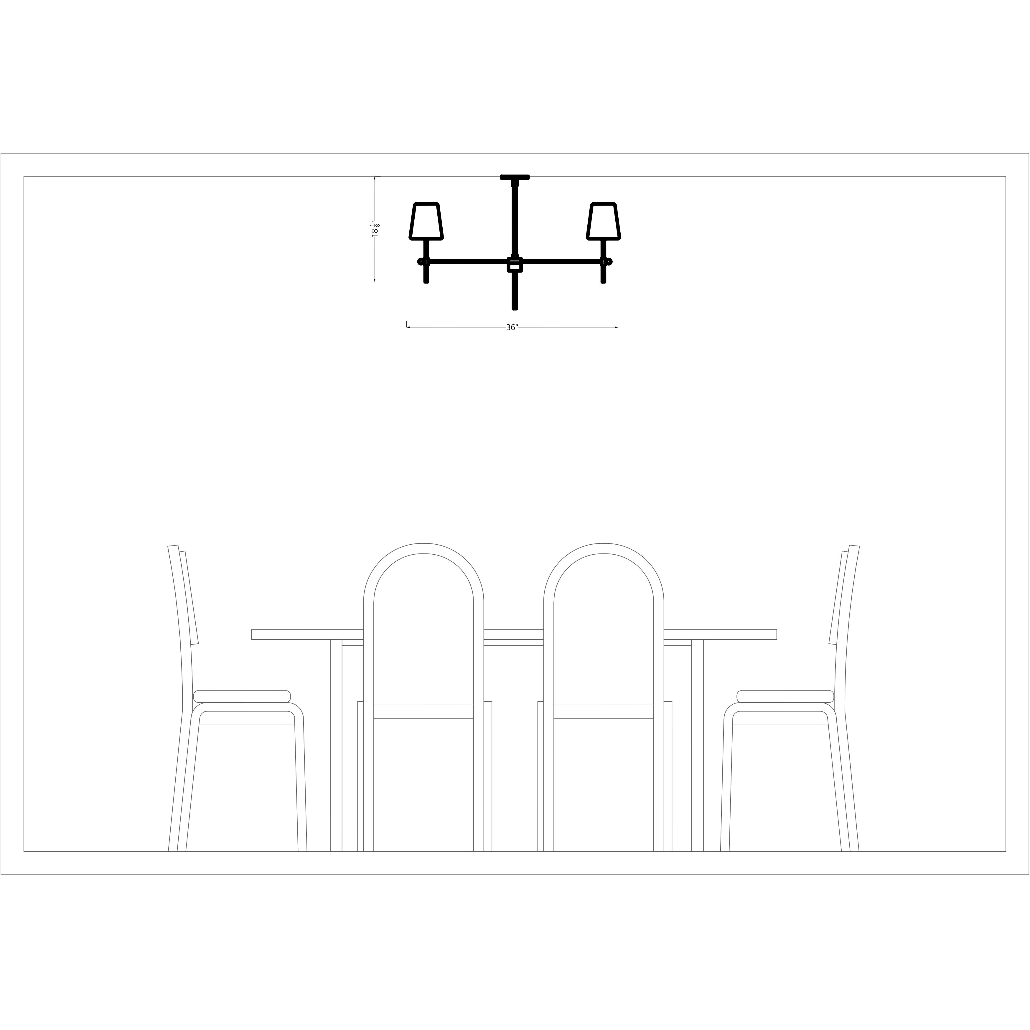 TOB by Thomas O'Brien Baker 4 Light 36 inch Brushed Nickel Chandelier Ceiling Light