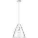 Polly 1 Light 12.75 inch White Pendant Ceiling Light