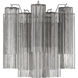 Addis Bath Wall Light in Tronchi Glass Smoke