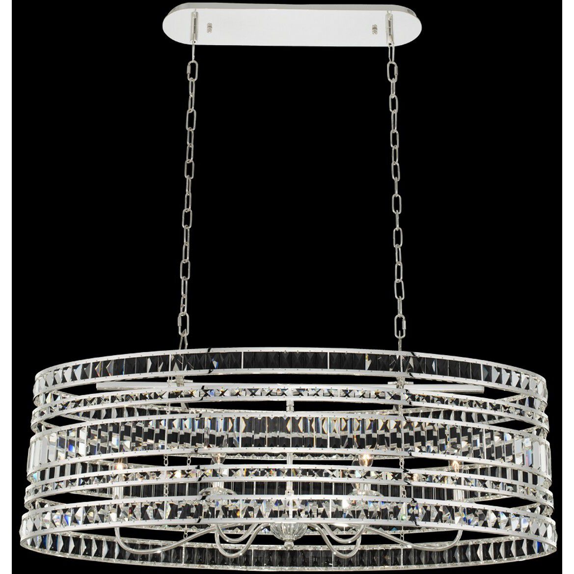 Strato Island Light Ceiling Light in Polished Silver