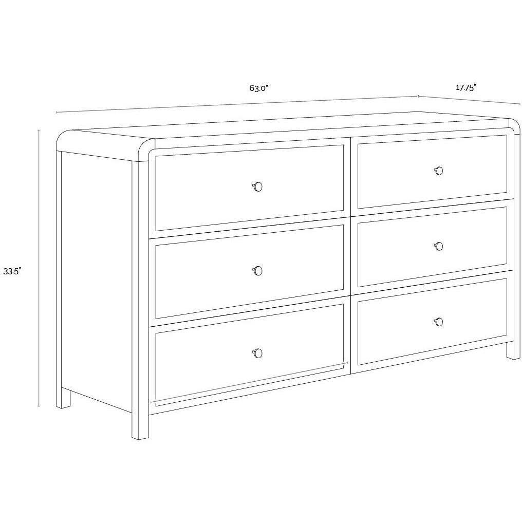 Tierra Natural / Antique White / Antique White Dresser, Small